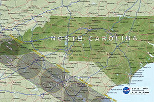 Solar Eclipse Map North Carolina