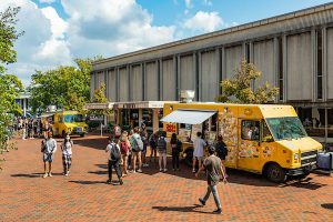 Food Truck Parked in front of Undergraduate Library