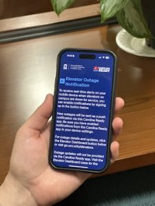 Carolina Ready app with elevator outage notification